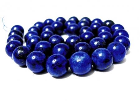14 mm Kugel Lapislazuli Edelstein Strang