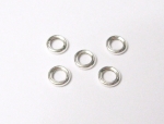 5 Stück Biegeringe 5 mm geschlossen 925 Sterling Silber