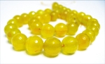 Edelstein Strang Achat 10 mm Gelb facettiert