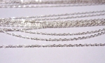 1,0 mm Ankerkette 50 cm aus 925er Sterling Silberrchen  hochglanzpoliert aus 925er Sterling Silbe