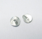 Scheibe 6 mm gebürstet 925er Sterling Silber